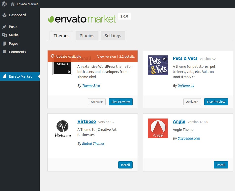 Envato Wordpress Themes